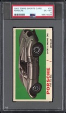 1961 TOPPS SPORTS CARS #25 PORSCHE TYPE 718 RSK - PSA 6