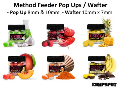 Method Feeder Pop Ups & Wafter 8, 10, 7x10, 12 & 16mm Hookbaits Delphin D Snax - Bild 1 von 4