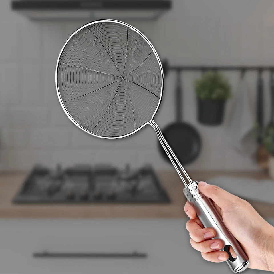 Stainless Steel Spider Skimmer Ladle Mesh Strainer Fry Spoon Kitchen Utensil Set - Image 1 of 4