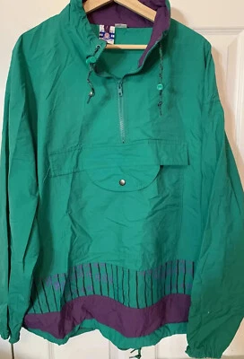 Chaqueta Pullover Anorak Verde 1/2 Cremallera De Colección Pro Spirit Para Hombre Talla XL Foto 1 de 4