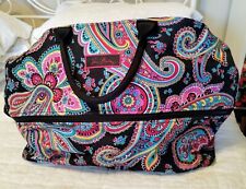 Vera Bradley Women's Expandable Tote Travel Bag Carry On Paisley Weekender