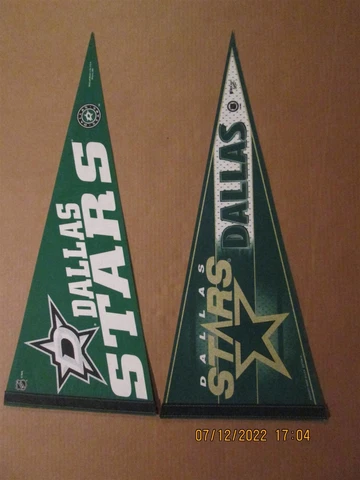 NHL Dallas Stars Vintage Circa 1990's & 2000's Team Logo Hockey Pennants Cover
