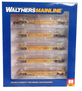 Walthers MainLine 910-55673 TTX DTTX 748247 Thrall 5-Unit Rebuilt 40' Well Car - Picture 1 of 3
