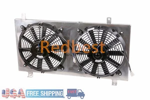 Cubierta de aluminio + ventilador de refrigeración de alta potencia para Subaru Impreza WRX STi 2,5 L 2004-2007 MT - Imagen 1 de 7