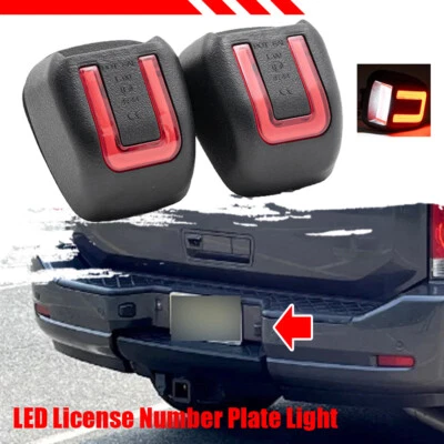 Per Nissan Navara D40 D23 NP300 Frontier 07-19 Luci targa Luce - Immagine 1 di 4
