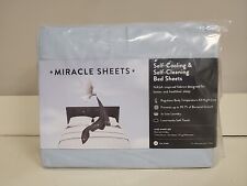 Miracle Made Cal King Luxe 4 Piece Sateen Sheets Set – Sky Blue i8