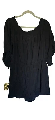 Mujeres Emocionante Jersey Pantalones Cortos Mangas Largas Campana Fuera del Hombro Conjunto XXL Foto 1 de 4