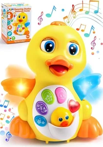 Baby Toys,Infant Dancing Crawling Musical Toy,Tummy Time Light Up Learning Duck - Picture 1 of 9