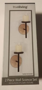 trueliving 2-Piece Wall Sconce Set 4.4" X 5.2" - Picture 1 of 5