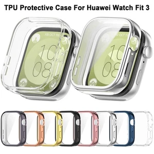 Smart Screen Protector Bumper Protective Shell TPU Case for Huawei Watch Fit 3 - Photo 1 sur 18