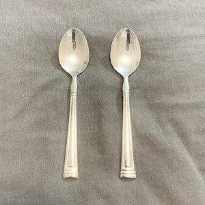 "Lote de 2 cucharas Lenox ESQUIRE de acero inoxidable brillante 18/10 té con cáscara de azúcar 6 1/8"" LEER - Imagen 1 de 8