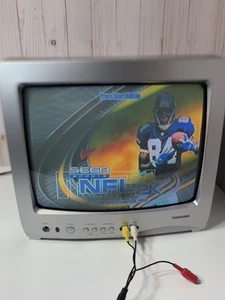 Toshiba 13A25 13" Color Retro Gaming CRT TV Tested Front Inputs No Remote - Picture 1 of 6