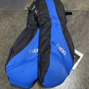 HEAD Kids snow mittens (Black/Blue,Small) NWT - Picture 1 of 5