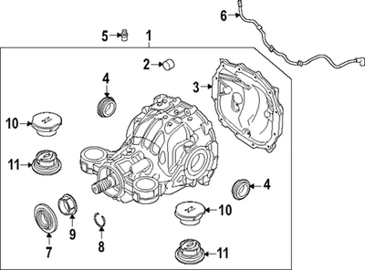 Genuine Ford Front Seal Lock Ring L1MZ-3B498-F - Image 1 of 2
