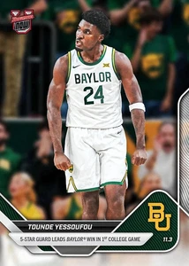 Tounde Yessoufou Baylor Debut 2025-26 Bowman U NOW Basketball Card #7 SP /535 - Picture 1 of 2