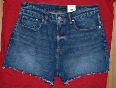 Pantalones Cortos de Jean Denim Corte Relajado LUCKY BRAND Talla 8/29 Azul Foto 1 de 3