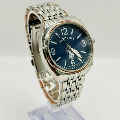 US Polo ASSN Quartz Watch 34MM Blue Dial PC21J Has New Battery - Image 1 of 4