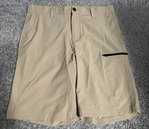 Sonoma Flexwear Tech Shorts Boys Size 20 Beige Khaki Uniform Preowned - Picture 1 of 8