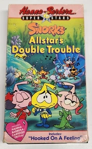 Snorks Allstar’s Double Trouble VHS Video Tape 1984 Hanna Barbera Super Stars - Imagen 1 de 8
