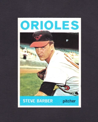 1964 Topps #450 Steve Barber [NM+] - Imagem 1 de 2