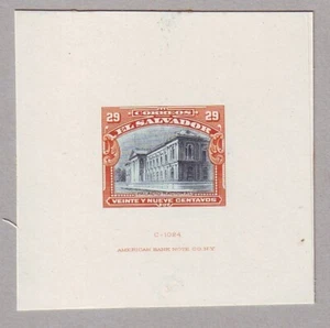 EL SALVADOR 1912 PALACIO NACIONAL A PRUEBA DE TROQUELES - Imagen 1 de 1