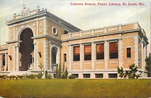 Cabanne Branch Public Library St Louis Mo Missouri Postcard - Picture 1 of 2