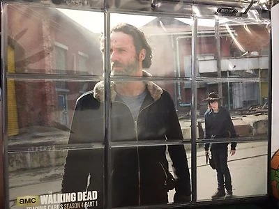The Walking Dead S4 TERMINUS Rick and Carl Insert Set Z 1-9 in Plastic Sleeves - Image 1 of 2