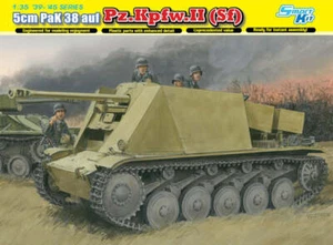 DRAGON MILITARY MODELS 1/35 PZKPFW II (SF) TANK W/5CM PAK 38 GUN KIT - Picture 1 of 7