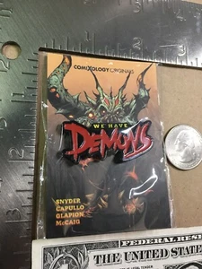 We Have Demons 2022 2021 NYCC Comixology Exclusive Pin Scott Snyder Greg Capullo - Picture 1 of 4