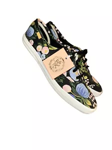 Keds x Rifle Paper Co. Sneakers indaco Double Decker Petite Fleurs taglia 8,5 NUOVE - Foto 1 di 6
