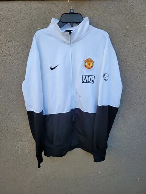 Chaqueta de pista Nike Manchester United talla XL negra/blanca Foto 1 de 4