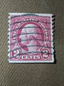 19th century George Washington 2 cent stamp red - Picture 1 of 3