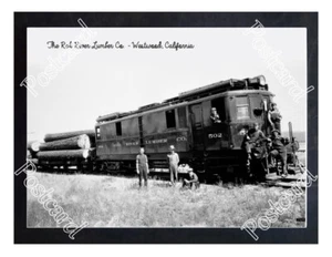Historic The Red River Lumber Co. - Westwood, California Train Postcard - Picture 1 of 2
