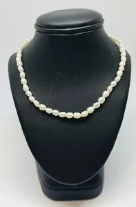 Girocollo collana con perle di fiume e chiusura Argento 925 - Imagen 1 de 2