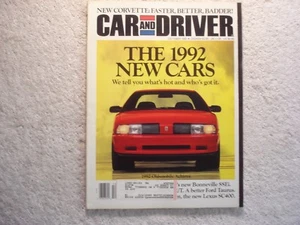 Auto und Fahrer 1991 Oktober Oldsmobile Achieva Corvette Pontiac Bonneville SE - Bild 1 von 1