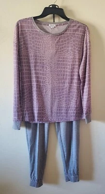 Espléndido conjunto de pijama de animales de dos piezas PL para mujer rosa gris-DEFECTO/TALLA Foto 1 de 4