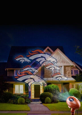 FABRIQUE INNOVATIONS Denver Broncos NFL House Projection Light Indoor/Outdoor Use FREE SHIP!
