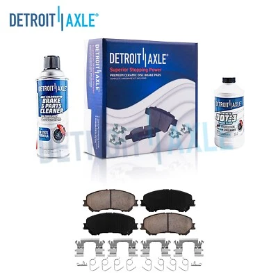 Front Brake Pads with Hardware for 2014-2020 Nissan Rogue Sport 2.0L 2.5L w/ Gas - Image 1 of 4