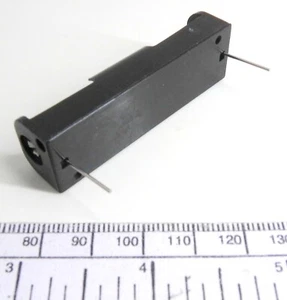 Support de pile pour 1 pile 'AA' - avec broches pcb - Imagen 1 de 5
