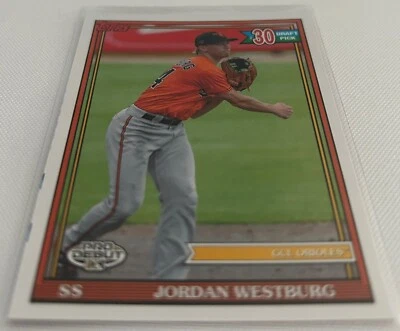 2021 Topps Pro Debut MiLB Jordan Westburg GCL Orioles 1990 Draft Pick #PD-186 - Image 1 of 3