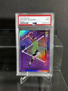 Anthony Edwards 2020-21 PANINI RECON  Holo Silver RC ROOKIE RARE PSA 9 Low Pop! - Picture 1 of 5