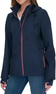 Tommy Hilfiger Ladies' Lightweight Windbreaker Jacket – Blue, Size XL - Image 1 of 4