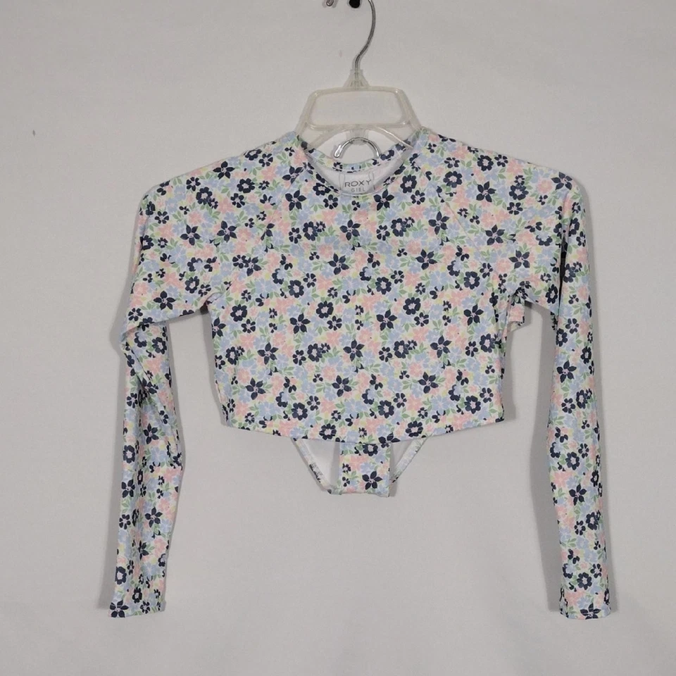 Nuevo con etiquetas Conjunto de Traje de Baño Roxy Dreamer Crop Top Manga Larga Niñas Talla 14/XL Rashguard Foto 1 de 4