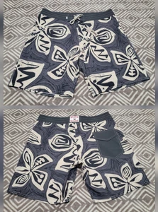 Neu mit Etikett Birdwell Beach Britches Boardshorts Herren Größe 34" × 7,5" Grafik Blumenmuster - Bild 1 von 7