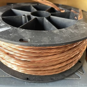 198' Southwire 4 AWG 7 Litzen blanker Kupferleiter weichgezogen Massekabel - Bild 1 von 5