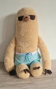 GUND Pusheen's Friend Sloth Ready for Summer in Shorts & Sunglasses 17" (43cm) - Picture 1 of 10