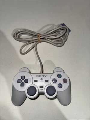 Sony PlayStation PS1 PS One Remote Controller White Gray SCPH-110 - Image 1 of 3