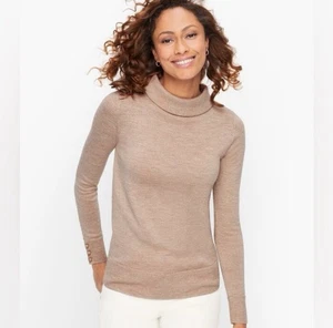 Maglione Talbots donna Sabrina classico lana merino metallizzato bottoni polsino taglia L - Foto 1 di 10