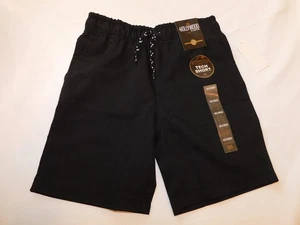Hollywood Boy's Youth Size 5 Stretch Tech Short shorts Black Drawstring NWT - Picture 1 of 3