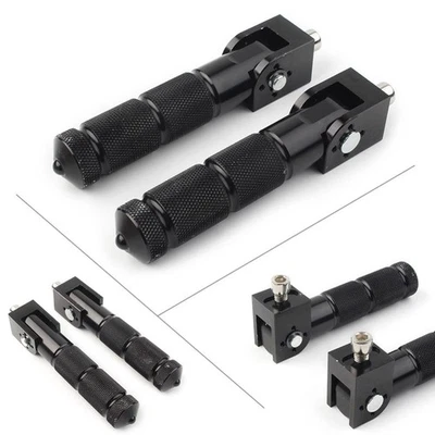 2x Universal CNC Foldable Foot Pegs Footrests For Motorcycle Bike Rear Pedals↔ - Image 1 of 4